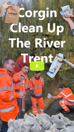 Corgin Volunteers for River Trent Clean-Up with Trent Rivers Trust [VIDEO]