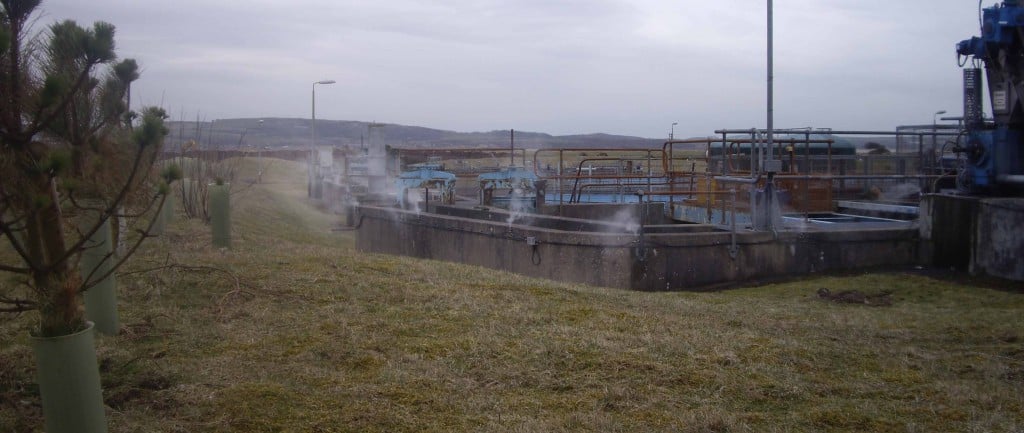 Odour suppression at a wastewater treatment plant