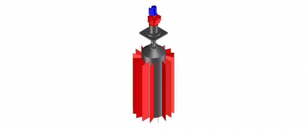 Low-speed 16 vane impeller