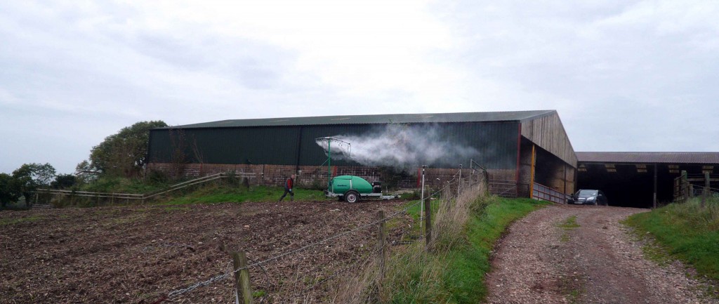 Odour suppression at a farm