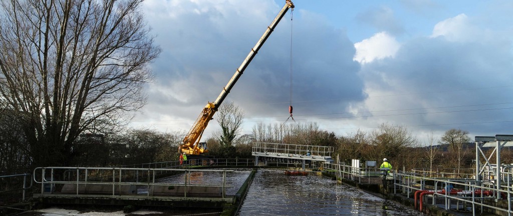 Corgin's installation team at work