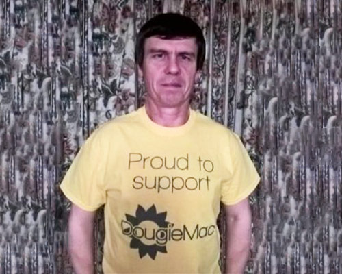 Peter is 'Braving the Shave' in support of Douglas Macmillan Hospice
