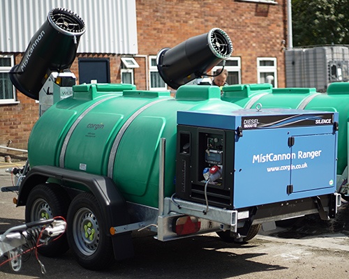 MistCannon Ranger for self-contained trailer mounted dust suppression