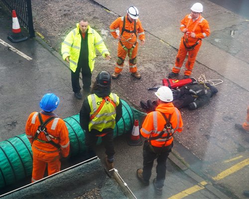 Confined Space Training for our Engineers
